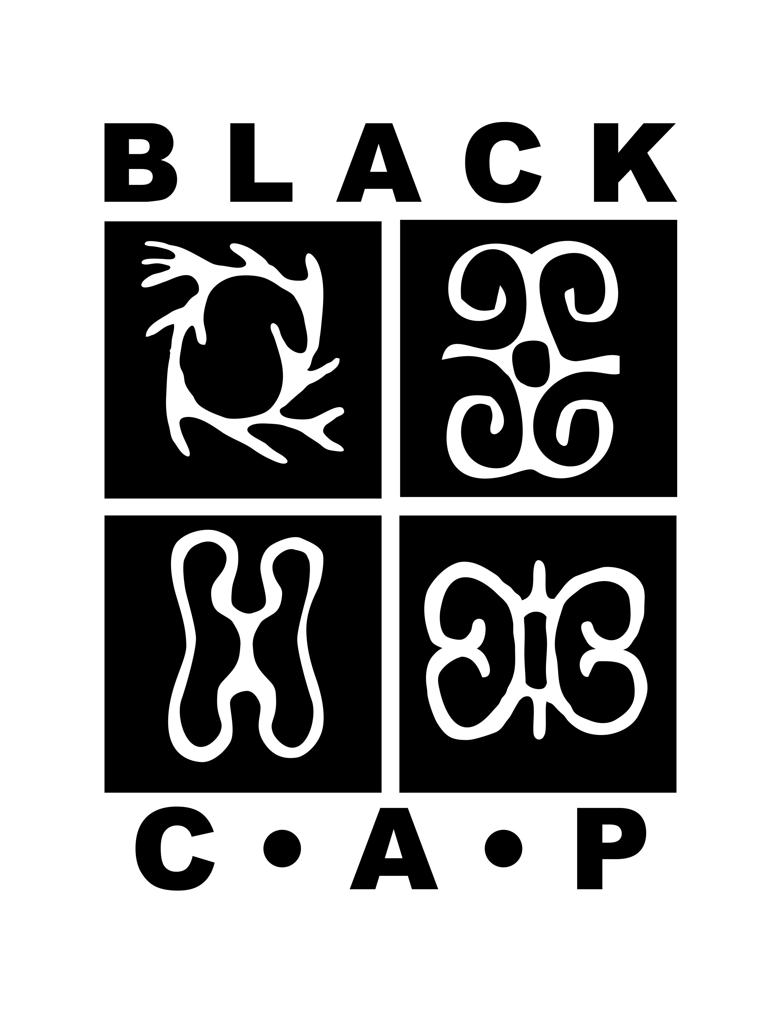 lack CAP logo in monochrome